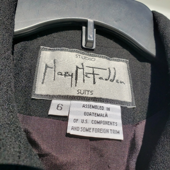 Mary McFadden gorgeous long wool blazer w zippers - Picture 4 of 9